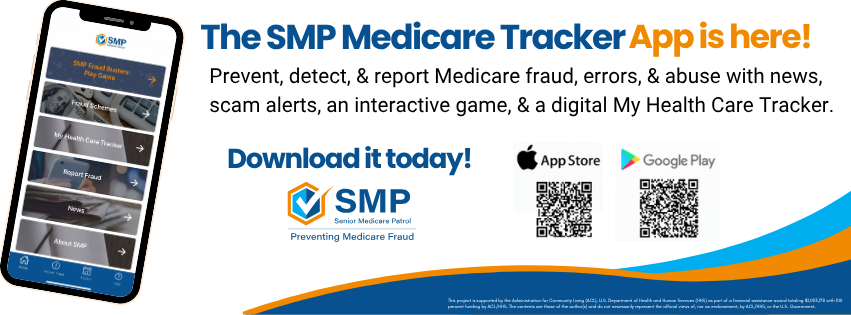 senior medicare patrol medicare app tracker banner