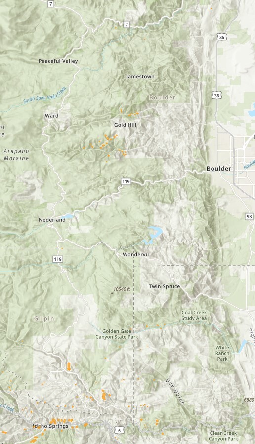 Colorado State Forest Service mountain pine beetle aerial survey