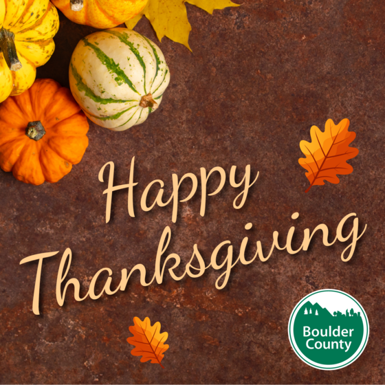 Happy Thanksgiving Boulder County