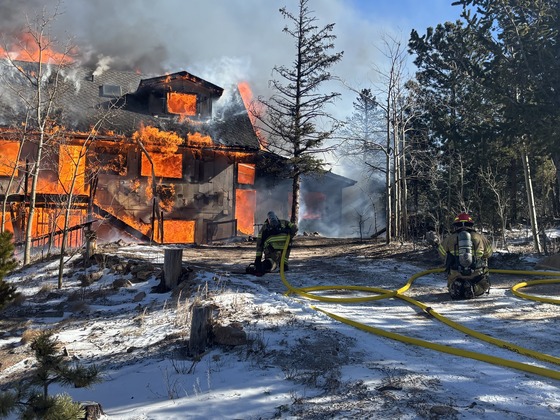 Structure Fire 10,400 Block of State Highway 7, Allenspark, CO 