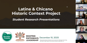 Latine and Chicanx Historic Context Study first slide of the powerpoint for student presentations