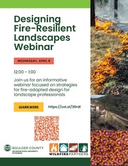 Designing Fire Resilient Landscapes Webinar