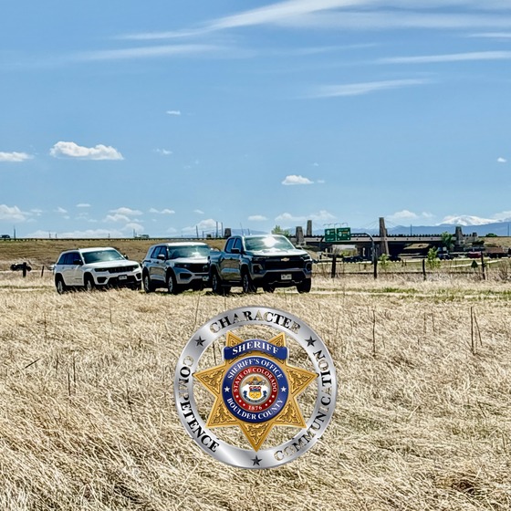 Sheriff's Detective Vehicles Near Scene 