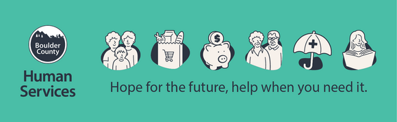 Human Services icon strip and logo