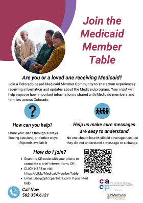 Medicaid Member Table Flyer English