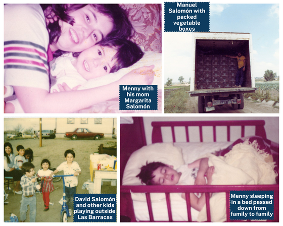 images of the Salomon family while they were living at las barracas