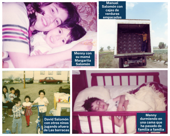 fotos de la familia Salomon en las barracas