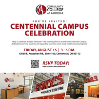 Community College of Aurora Invitation