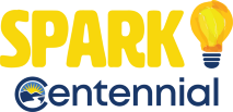 SPARK Centennial lightbulb logo
