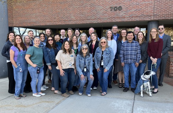 DCJ staff wearing denim for Denim Day 2025