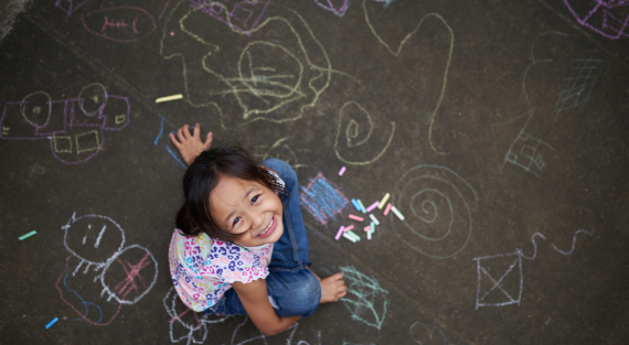 Preschool Chalk Art March 2026