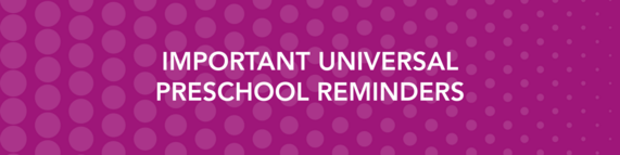 Important CO Universal Preschool Reminders April 2026