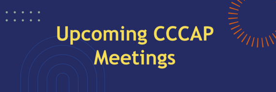 Upcoming CCCAP Meetings