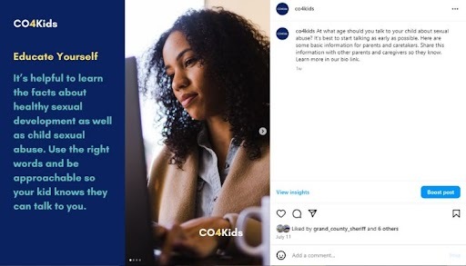 Image of the social media post