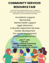 Community Resources Fair flyer
