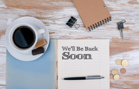 we will be back soon