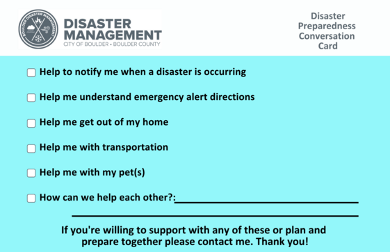 Disaster Prep Conversation Card (back)