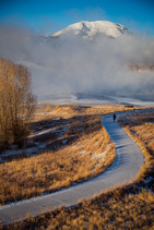 Sunrise bike path