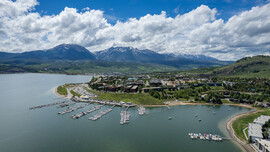 Aerial view of the Dillon Marina 