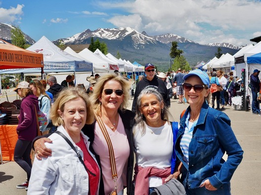 People at the Dillon Farmers Market 
