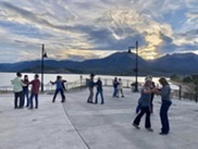 People dancing at the Dillon Amphitheater 