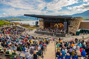 The National Repertory Orchestra performs on the Dillon Amphitheater stage