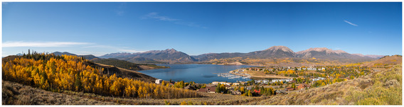 Fall aerial view of Dillon