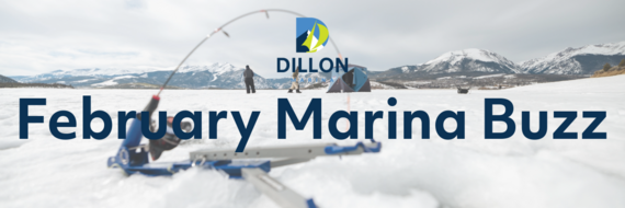 An image of an ice fishing pole with the mountains in the background