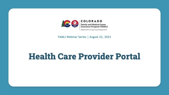 thumbnail for Health Care Provider webinar video