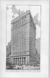 Newspaper clipping of Kansas City Federal Reserve Building