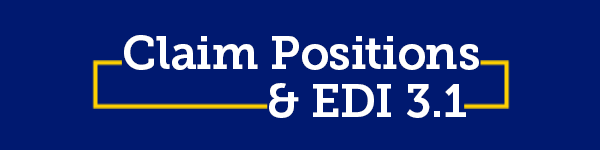 claim positions and EDI 3.1