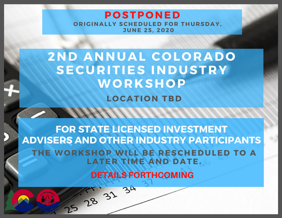 Securities workshop postponed, more details to come