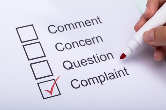 complaint checkbox