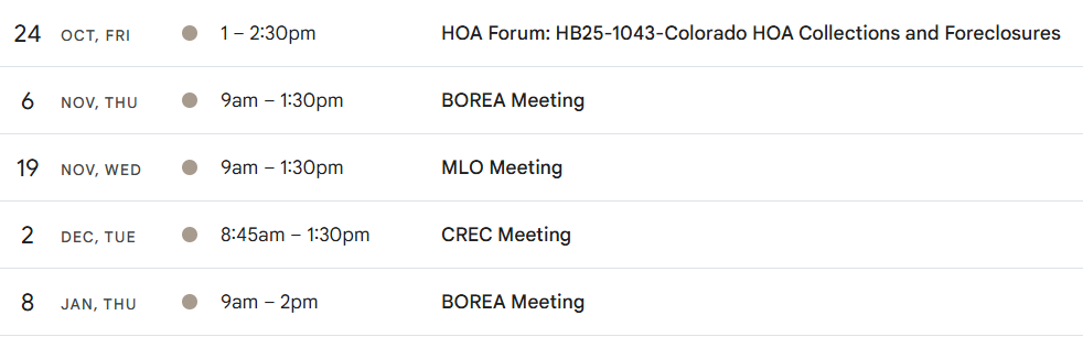 October Quarterly  Calendar snip