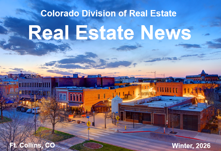 Downtown Ft Collins Arial View at Sunset