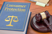 Consumer Protection book with gavel next to it - legal image