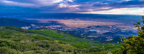 mountain ariel view of Grand Junction