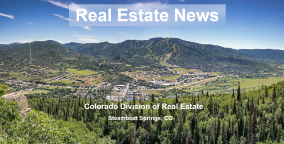 steamboat mountain and downtown from an arial view