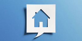 house icon in a comment bubble