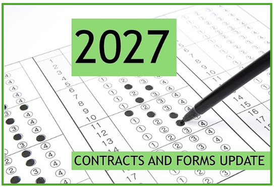 scantron test sheet titled 2027 Contracts and Forms 