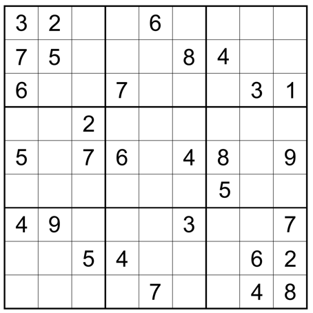 Sudoku puzzle