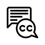 Closed Caption "CC" Graphic