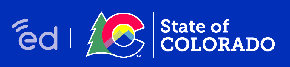 Edcast LXP and State of Colorado logo side by side