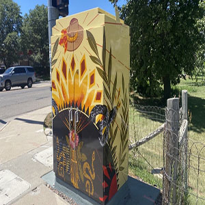 Rattlesnake Kate Public Art Mural in Greeley, CO