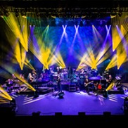 band performs on stage