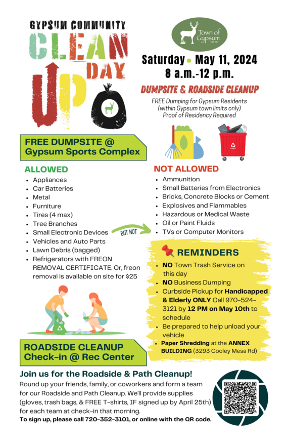 Gypsum Community Cleanup Day Information