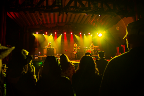 Image of a band performing on stage at Gypsum Daze