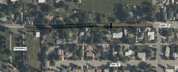 Eagle Street Sewer & Paving Project Area Image