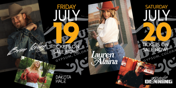 Gypsum Daze Concert Talent and Dates