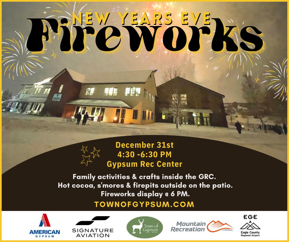 NYE Fireworks in Gypsum. December 31, 20224
